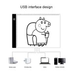 3.5W 5V LED USB Three Level of Brightness Dimmable A4 Acrylic Scale Copy Boards Anime Sketch Drawing Sketchpad with USB Cable 1.5m, Copy Boards with USB Cable 1.5m