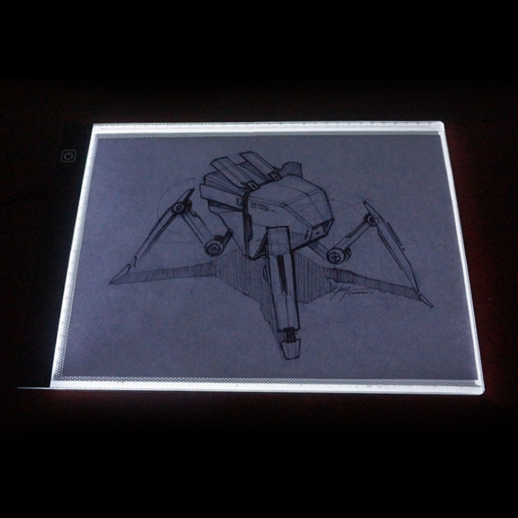 3.5W 5V LED USB Three Level of Brightness Dimmable A4 Acrylic Scale Copy Boards Anime Sketch Drawing Sketchpad with USB Cable 1.5m, Copy Boards with USB Cable 1.5m