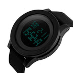 SKMEI 1142 Multifunctional Men Outdoor Sports Noctilucent Waterproof Silica Gel Digital Watch