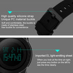 SKMEI 1142 Multifunctional Men Outdoor Sports Noctilucent Waterproof Silica Gel Digital Watch