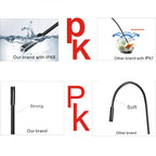 YPC110 8mm 2.0MP HD Camera WiFi Endoscope Snake Tube Inspection Camera with 8 LED, Waterproof IP68, Lens Diameter: 8mm, Length: 10m, Hard Line, 10m Hard Line