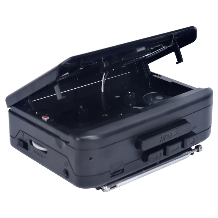 TON009 Stereo Cassette Tape Player FM/AM Radio with External Speaker, TON009