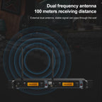 XTUGA IEM1200 Wireless Transmitter 2 Bodypack Stage Singer In-Ear Monitor System, Transmitter 2 Bodypack