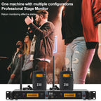 XTUGA IEM1200 Wireless Transmitter 5 Bodypack Stage Singer In-Ear Monitor System, Transmitter 5 Bodypack