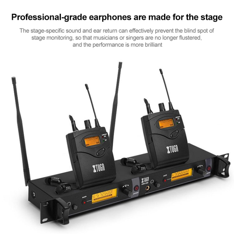 XTUGA IEM1200 Wireless Transmitter 6 Bodypack Stage Singer In-Ear Monitor System, Transmitter 6 Bodypack