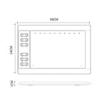 10Moons G10 Mobile Phone Tablet Computer Drawing Digital Screen with 8192 Passive Pen