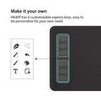 HUION Inspiroy Series H640P 5080LPI Professional Art USB Graphics Drawing Tablet for Windows / Mac OS, with Battery-free Pen