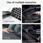 Car / Household Wireless Portable 90W Handheld Powerful Vacuum Cleaner, Navy Blue, White