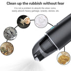 Car / Household Wireless Portable 90W Handheld Powerful Vacuum Cleaner, Navy Blue, White