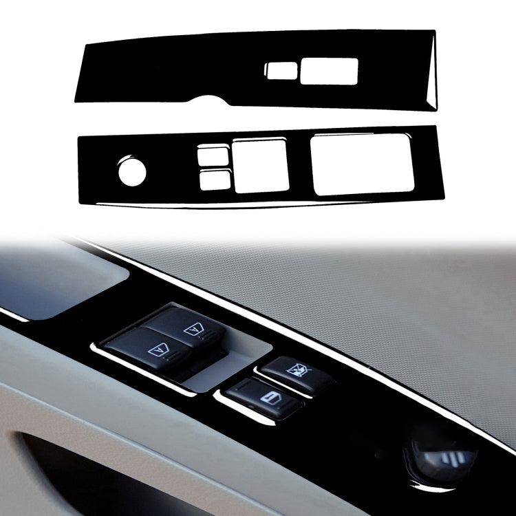 For Nissan 350Z 2003-2005 2pcs Car Window Lift Decorative Sticker, Left Drive, Car Window Lift, Left Drive