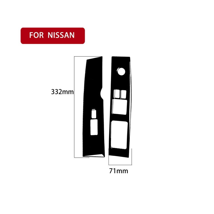 For Nissan 350Z 2003-2005 2pcs Car Window Lift Decorative Sticker, Right Drive, Car Window Lift, Right Drive