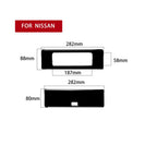 For Nissan 350Z 2003-2009 Car DVD Player + Storage Box Decorative Sticker, Left and Right Drive Universal, Car DVD Player + Storage Box