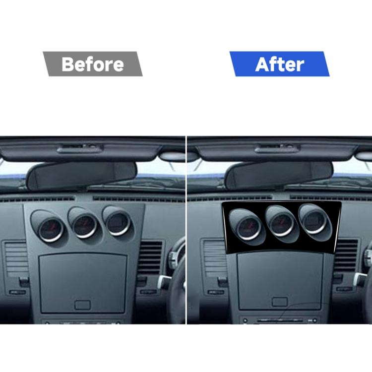 For Nissan 350Z 2003-2009 Car Radio/Air Conditioning Console Sticker, Right Drive, Car Radio/Air Conditioning Console, Right Drive