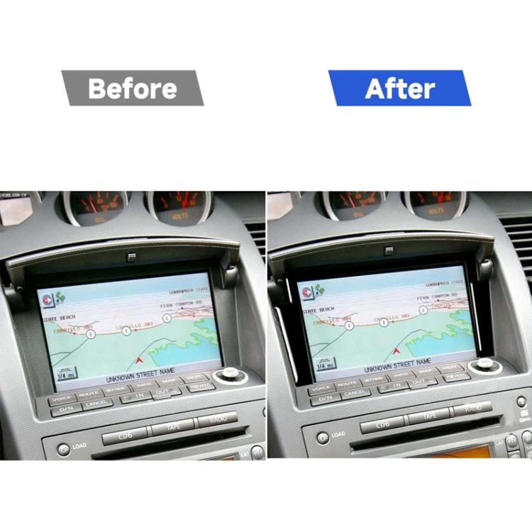For Nissan 350Z 2003-2009 Car Navigation Box Decorative Stickers, Left and Right Drive Universal, Car Navigation Box