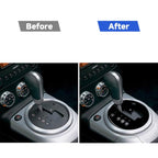 For Nissan 350Z 2003-2009 Car Gear Shift Automatic Transmission Panel Decorative Stickers, Left Drive, Automatic Transmission Panel, Left Drive