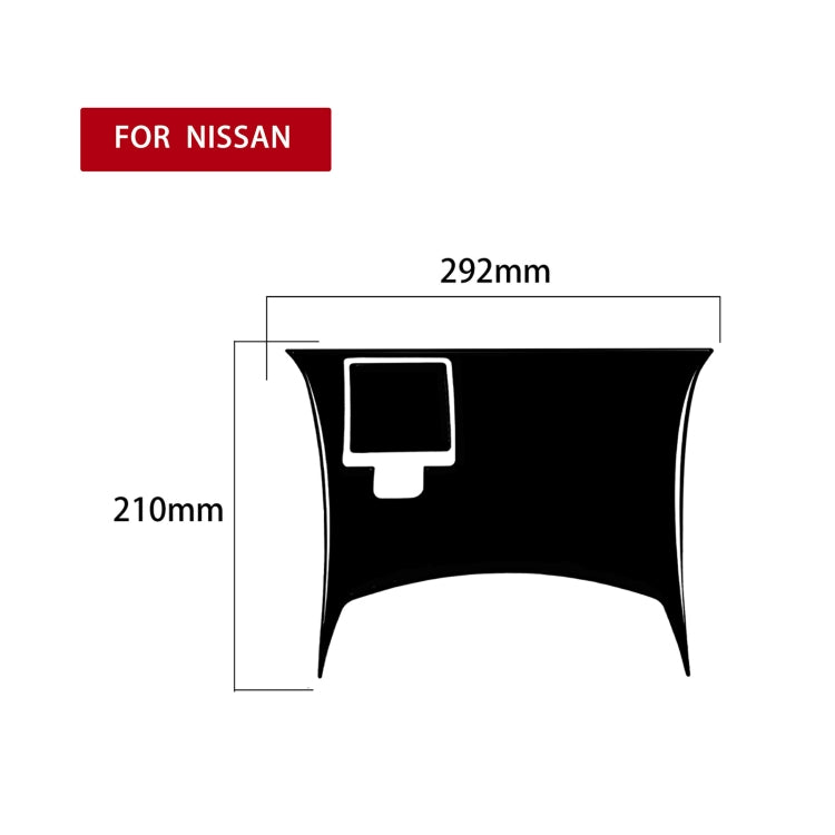 For Nissan 350Z 2003-2005 2pcs Car Rear Of Center Console Decorative Stickers, Left and Right Drive Universal, Car Rear Of Center Console