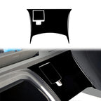 For Nissan 350Z 2003-2005 2pcs Car Rear Of Center Console Decorative Stickers, Left and Right Drive Universal, Car Rear Of Center Console