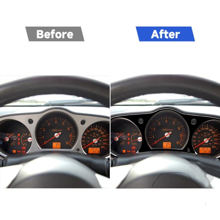 For Nissan 350Z 2003-2009 Car Speedometer Surround Decorative Stickers, Left and Right Drive Universal, Car Speedometer Surround
