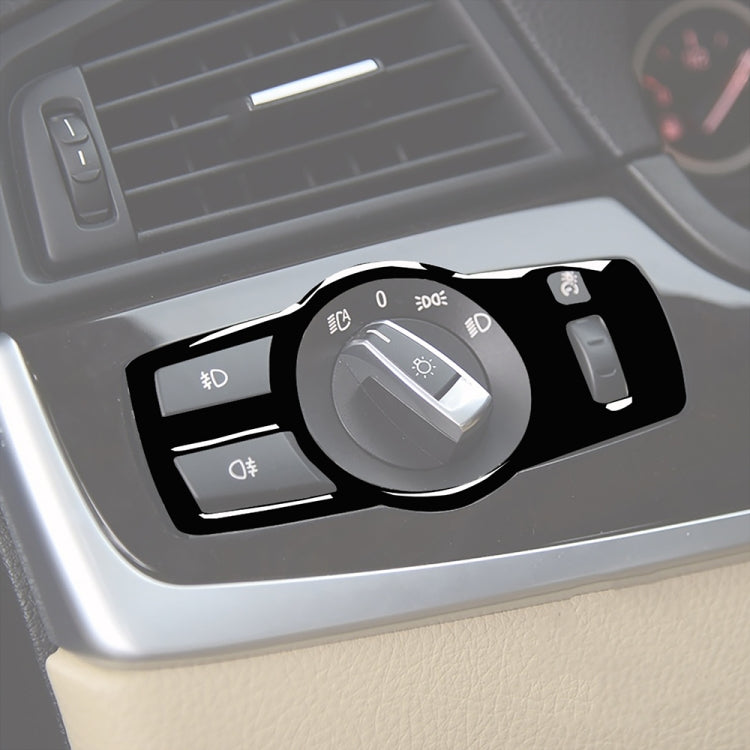 For BMW 5 Series F10 / F07 / F25 / F26 Car Headlight Switch Decorative Sticker,Left and Right Drive Universal, Headlight Switch