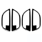 For BMW 5 Series F10 2011-2017 4pcs Car Door Handle Frame Decorative Sticker,Left and Right Drive Universal, Door Handle Frame