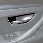 For BMW 5 Series F10 2011-2017 4pcs Car Door Handle Frame Decorative Sticker,Left and Right Drive Universal, Door Handle Frame