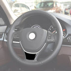 For BMW 5 Series F10 F18 2011-2017 A Edition Car Small Steering Wheel Decorative Sticker,Left and Right Drive Universal, A Edition Small Steering Wheel