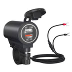 ZH-723F5 Car / Motorcycle QC3.0 Cell Phone Fast Charging Dual USB Car Charger
