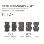 For Chevrolet GMC / Colorad 4-button C159 Car Key Leather Protective Case, 4-button