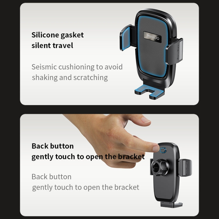 Yesido C262 Suction Cup Retractable Adjustable Car Phone Holder, C262
