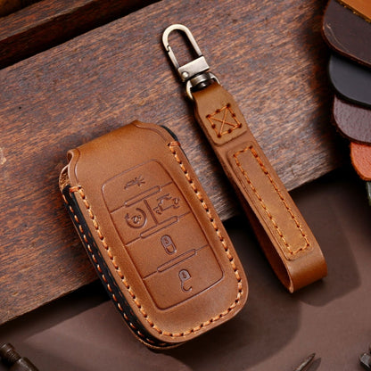 For Dodge Ram 5-button C162 Car Key Leather Protective Case, 5-button