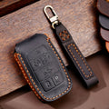 For Dodge Ram 6-button C163 Car Key Leather Protective Case, 6-button
