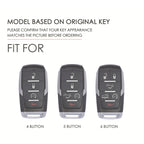 For Dodge Ram 6-button C163 Car Key Leather Protective Case, 6-button