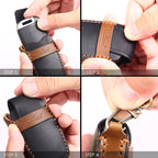 For Dodge Ram 6-button C163 Car Key Leather Protective Case, 6-button