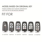 For Ford F-150 4-button C072 Car Key Leather Protective Case, C072