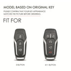 For Ford F-150 3-button C074 Car Key Leather Protective Case, C074