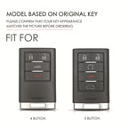 For Cadillac 4-button C090 Car Key Leather Protective Case, C090