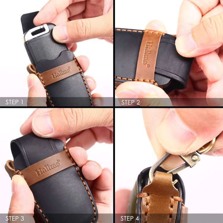 For Cadillac 5-button C091 Car Key Leather Protective Case, C091