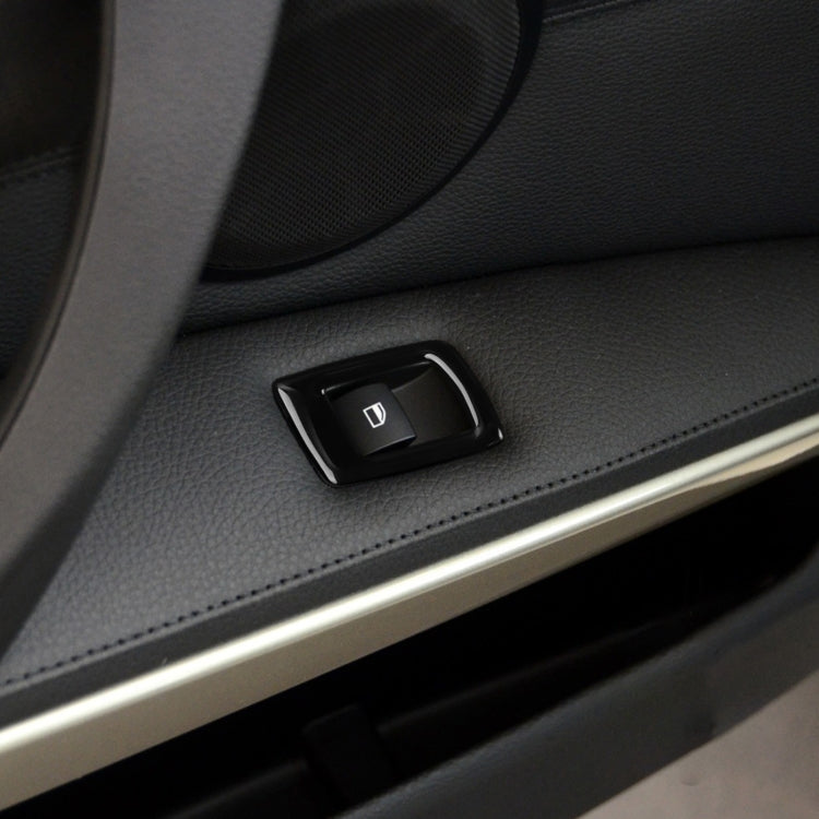 For BMW 3 Series E90/320i/325i 2005-2012 Car Carbon Fiber Right Drive Window Lifting Panel without Folding Key Decorative Sticker, Diameter: 37.8cm, Car Right Drive Window Lifting Panel without Folding Key, Diameter: 37.8cm