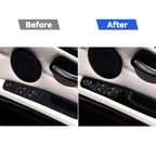 For BMW 3 Series E90/320i/325i 2005-2012 Car Carbon Fiber Right Drive Window Lifting Panel without Folding Key Decorative Sticker, Diameter: 37.8cm, Car Right Drive Window Lifting Panel without Folding Key, Diameter: 37.8cm