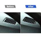 For BMW 3 Series E90 2005-2012 2pcs Car Instrument Air Outlet Frame Decorative Sticker, Left and Right Drive Universal, Car Instrument Air Outlet Frame