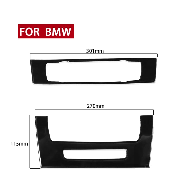 For BMW 3 Series E90/E92 2005-2012 Car Air Conditioner CD Control Panel High with Holes Decorative Sticker, Left and Right Drive Universal, Car Air Conditioner CD Control Panel High with Holes