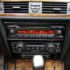 For BMW 3 Series E90/E92 2005-2012 2pcs Car Air Conditioner CD Control Panel Non-navigation with Holes Decorative Sticker, Left and Right Drive Universal, Car Air Conditioner CD Control Panel Non-navigation with Holes