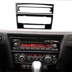 For BMW 3 Series E90/E92 2005-2012 2pcs Car Air Conditioner CD Control Panel Non-navigation with Holes Decorative Sticker, Left and Right Drive Universal, Car Air Conditioner CD Control Panel Non-navigation with Holes