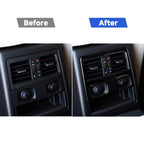 For BMW 3 Series E90/E92 2005-2012 Car Rear Air Vents with Holes Decorative Sticker, Left and Right Drive Universal, Car Rear Air Vents with Holes