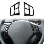 For BMW 3 Series E90 2005-2012 2pcs Car Steering Wheel Buttons Decorative Sticker, Left and Right Drive Universal, Car Steering Wheel Buttons