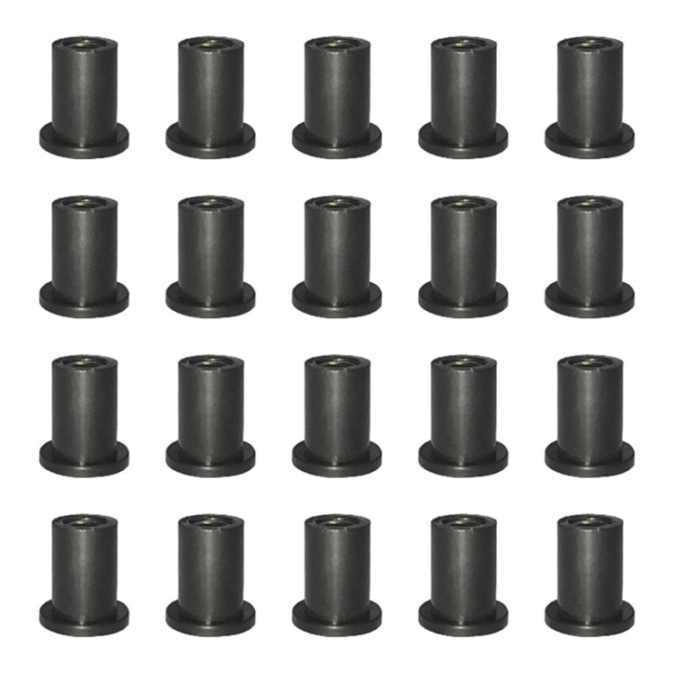 20 in 1 M4 Universal Motorcycle Windshield Brass Nuts, M4
