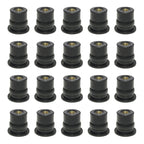 20 in 1 M6 Universal Motorcycle Windshield Brass Nuts, M6