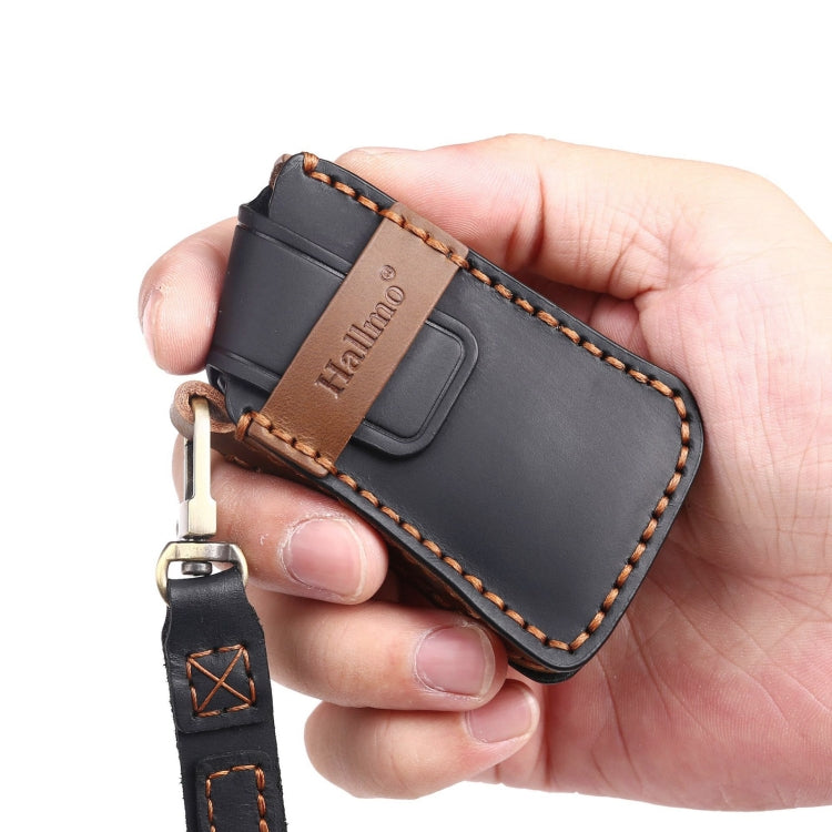 For Lexus 3-button Hallmo Car Cowhide Leather Key Protective Cover Key Case, C130