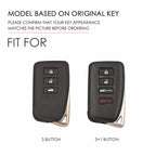 For Lexus 3-button Hallmo Car Cowhide Leather Key Protective Cover Key Case, C128