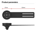 Universal Strap Shape Steering Wheel Remote Control Car Multimedia Wireless Button Remote Control, Strap Shape Black, Strap Shape Silver
